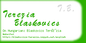 terezia blaskovics business card